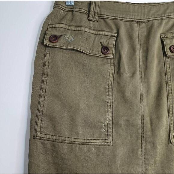 Anthropologie Hei Hei Cargo Skirt Olive Green Womens Utility Style - Picture 5 of 11